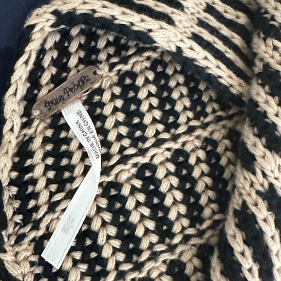 Free People Pullover oversize Back Zip Sweater Vest M - Picture 6 of 6